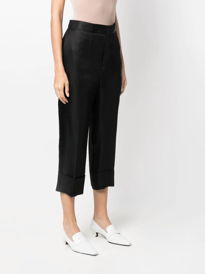 Sapio No 9 Cropped Trousers In Black