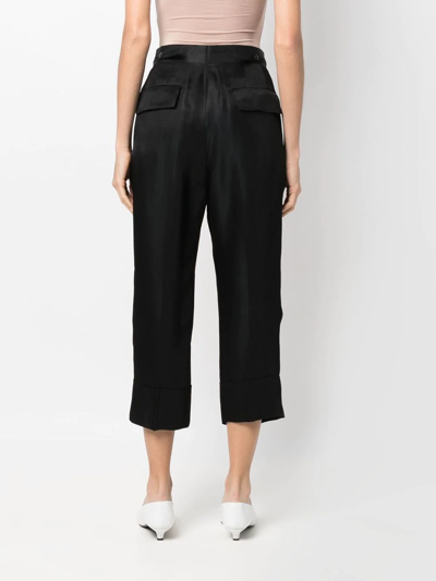 Sapio No 9 Cropped Trousers In Black