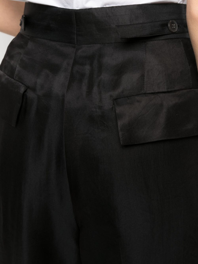 Shop Sapio No 9 Cropped Trousers In Black