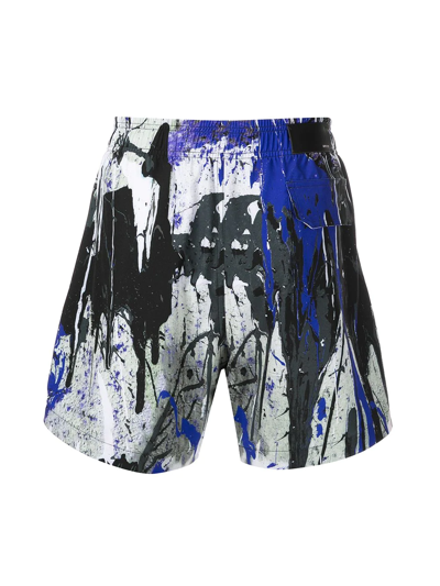 Amiri Paint Drip Abstract-print Swim Shorts In Multicolor, ModeSens