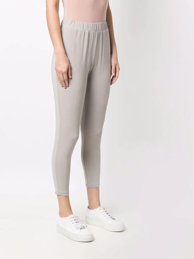 Shop Le Tricot Perugia Cropped Elasticated Trousers In 6542