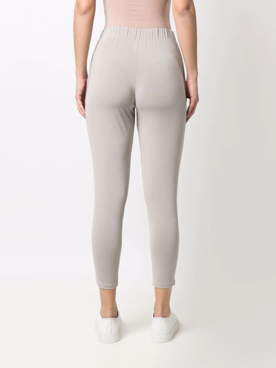 Shop Le Tricot Perugia Cropped Elasticated Trousers In 6542