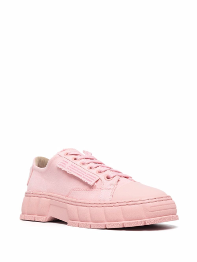 Shop Viron Chunky Low-top Canvas In Pink