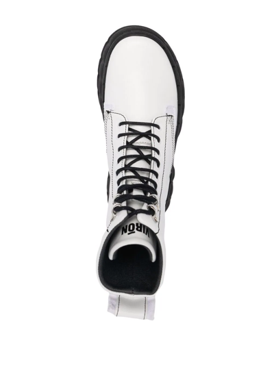Shop Viron 1992 Contrast Boots In White