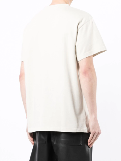 Shop A-cold-wall* Graphic-print T-shirt In Neutrals