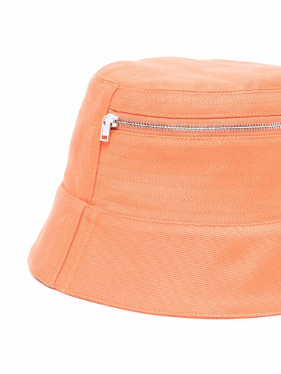 Shop Rick Owens Drkshdw Pocket Gilligan Bucket Hat In Orange