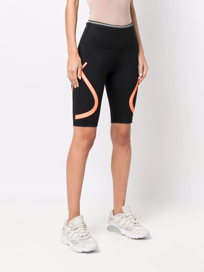 Shop Adidas By Stella Mccartney Truepace Running Cycling Shorts In Black