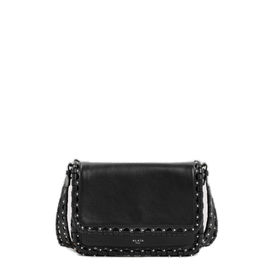 Shop Alaïa Hinge Flap Shoulder Bag In Black