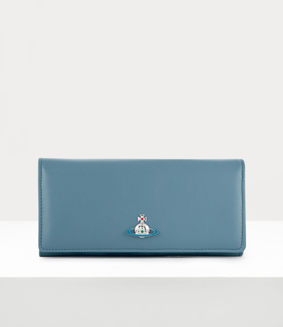 Emma Classic Credit Card Wallet In Blue
