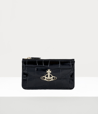 Vivienne Westwood Linda Half Moon Card Holder In Black | ModeSens