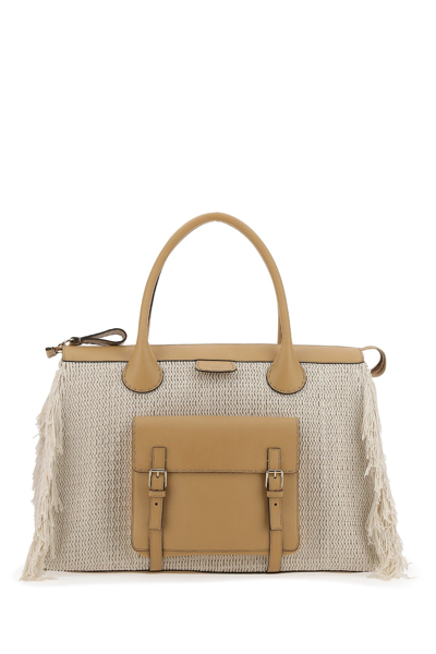 Shop Chloé Oversized Edith Day Tote Bag In Beige