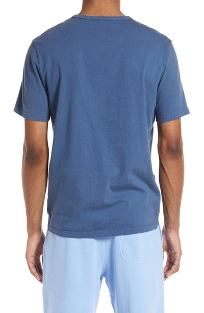 Vince Solid T-shirt In Washed Brisk Blue
