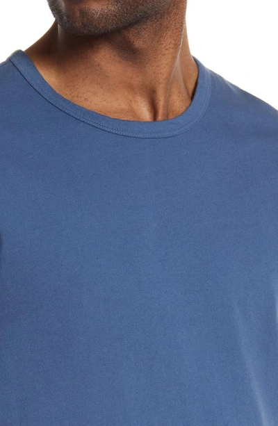 Shop Vince Solid T-shirt In Washed Brisk Blue