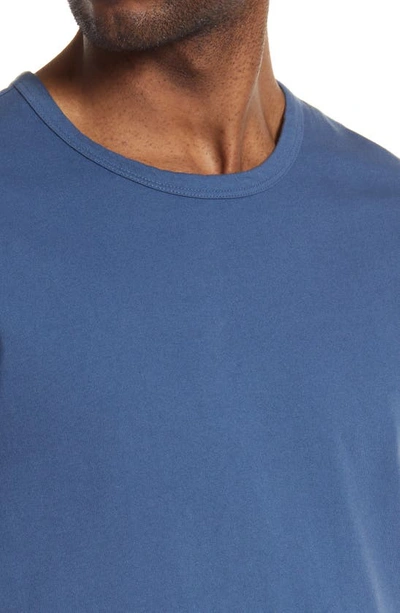 Vince Solid T-shirt In Washed Brisk Blue