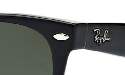 Ray Ban Iconic New Wayfarer 55mm Sunglasses In Black