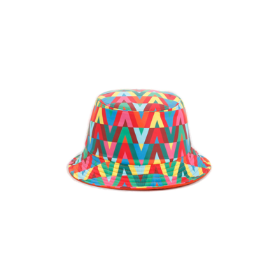 Shop Valentino Vltn Printed Bucket Hat In Multi
