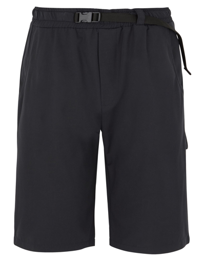 Shop 8 By Yoox Buckle-waistband Short Man Shorts & Bermuda Shorts Black Size 34 Polyester, Cotton