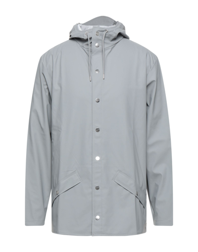 Shop Rains Man Overcoat Grey Size S/m Polyester, Polyurethane