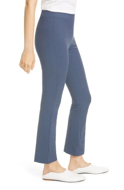 Shop Vince Crop Flare Trousers In Deep Azul