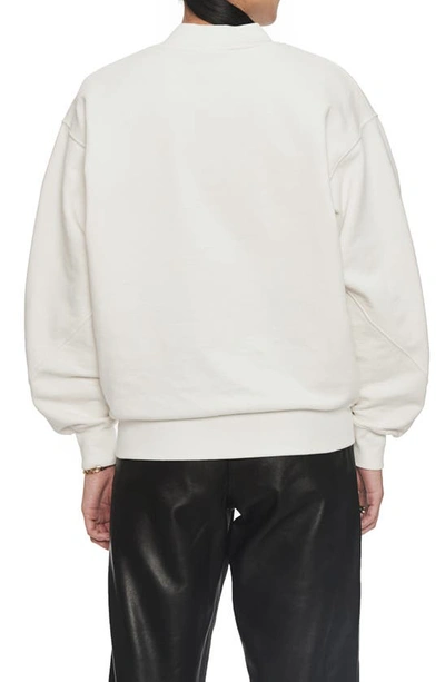 Shop Anine Bing Saint Sweatshirt In Ivory