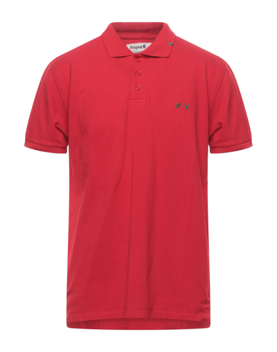 Shop Project E Polo Shirts In Red