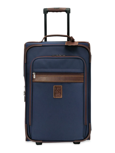 Shop Longchamp Boxford Cabin 21" Carry-on Suitcase In Blue