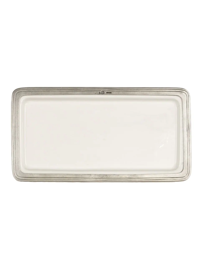 Shop Arte Italica Tuscan Rectangular Platter In White
