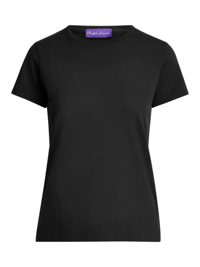 Shop Ralph Lauren Women's Crewneck T-shirt In Black