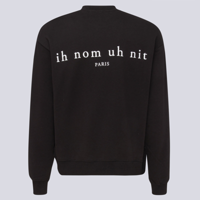 Shop Ih Nom Uh Nit Black Cotton Sweatshirt