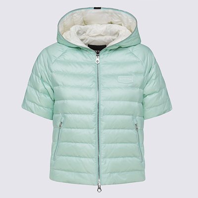 Duvetica Vernia Short-sleeved Puffer Jacket In Green
