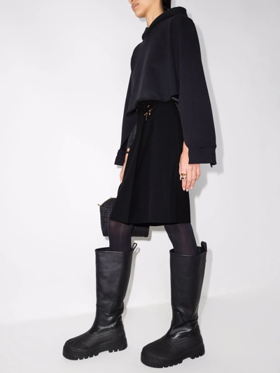 Shop Givenchy Padlock-detail A-line Skirt In Schwarz