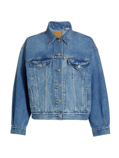 Shop Levi's Women's '90s Trucker Denim Jacket In Soft As Butter