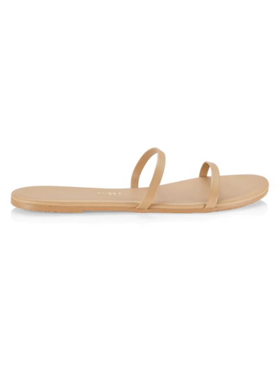 Shop Tkees Women's Gemma Leather Sandals In Cocobutter