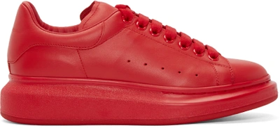 Alexander Mcqueen Red Larry Low-top Sneakers