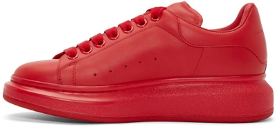 Shop Alexander Mcqueen Red Larry Low-top Sneakers