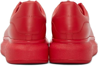 Shop Alexander Mcqueen Red Larry Low-top Sneakers