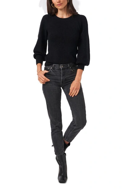 Shop 1.state Balloon Sleeve Sweater In Rich Black