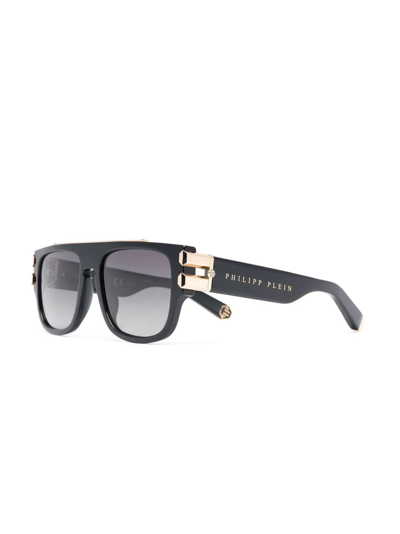 Shop Philipp Plein Square-frame Sunglasses In Black