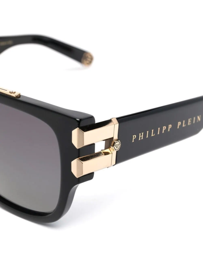 Shop Philipp Plein Square-frame Sunglasses In Black
