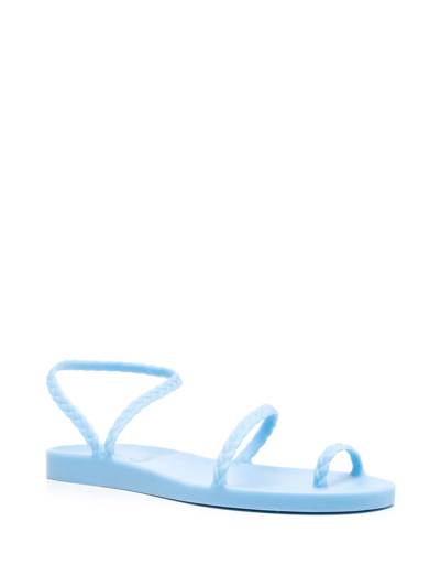 Shop Ancient Greek Sandals Eleftheria Jelly Sandals In Blue