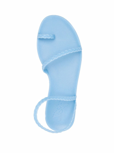 Shop Ancient Greek Sandals Eleftheria Jelly Sandals In Blue