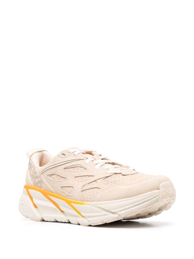 Shop Hoka One One Clifton L Low-top Sneakers In Neutrals