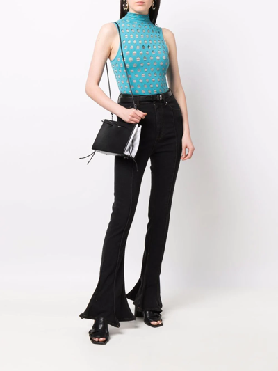 Medea Vitello Leather Tote Bag In Black