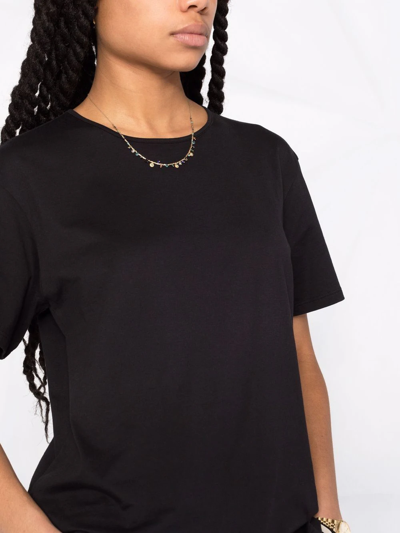 Shop Theory Short-sleeved Pima Cotton T-shirt In Black
