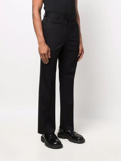 Valentino Black High Waisted Tailored Pants In Black