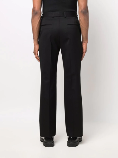 Valentino Black High Waisted Tailored Pants In Black