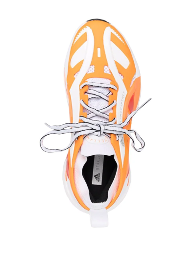 Shop Adidas By Stella Mccartney Solarglide Lace-up Sneakers In Creora Actora Ftwwht