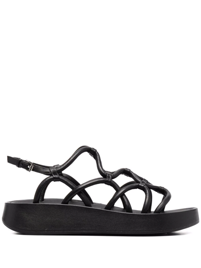 Shop Ash Venus Flatform Sandals In Black
