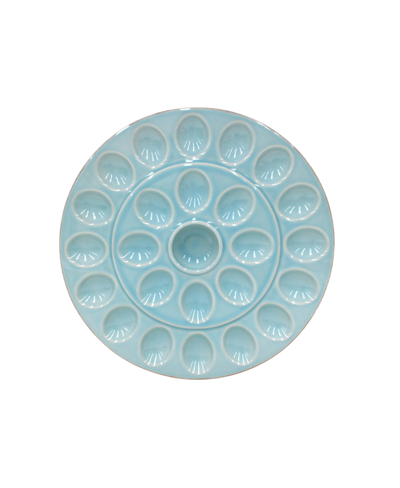 Casafina Cook & Host Egg Platter In Robins Egg Blue