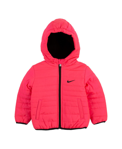Nike Kids' Toddler Girls Core Padded Jacket In Hyper Pink | ModeSens